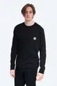 negru Carhartt WIP longsleeve din bumbac De bărbați