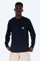 navy Carhartt WIP cotton longsleeve top Men’s