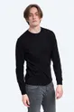 negru Carhartt WIP longsleeve din bumbac Base De bărbați