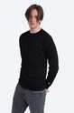 Carhartt WIP cotton longsleeve top Base I026265.BLACK.WHIT black