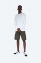 Carhartt WIP cotton longsleeve top Base I026265.WHITE.BLAC white AA00