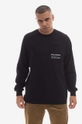 black Maharishi cotton longsleeve top Organic Cotton Jerse Men’s