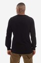 Oblečenie Bavlnené tričko s dlhým rukávom Maharishi Organic Cotton Jerse 7022.BLACK čierna