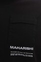 Bavlnené tričko s dlhým rukávom Maharishi Organic Cotton Jerse čierna 7022.BLACK