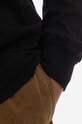 Bavlnené tričko s dlhým rukávom Maharishi Organic Cotton Jerse 7022.BLACK čierna