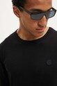 Бавовняний лонгслів Wood Wood Long Sleeve Wood Wood чорний 10005402.2323