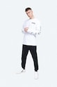 Wood Wood longsleeve bawełniany Peter 12025402.2334 biały AA00
