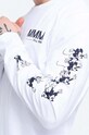 Wood Wood longsleeve bawełniany Peter biały 12025402.2334