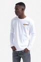 Wood Wood longsleeve bawełniany X Garfield nadruk biały 30045402.2323