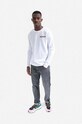 Wood Wood longsleeve bawełniany X Garfield 30045402.2323 biały AA00