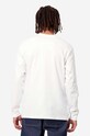 Odzież Carhartt WIP longsleeve bawełniany AMMONITE L/S Pocket T-Shirt I030437 biały