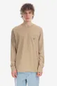 Carhartt WIP longsleeve din bumbac AMMONITE  100% Bumbac