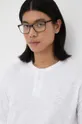 λευκό Βαμβακερή μπλούζα με μακριά μανίκια American Vintage