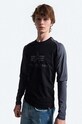 Alpha Industries longsleeve bawełniany Basic LS nadruk czarny 176531.308