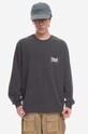 thisisneverthat top a maniche lunghe in cotone That Pocket TN231TTSLT03 grigio