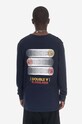 Wood Wood longsleeve din bumbac 10255400.2323 bleumarin AA00