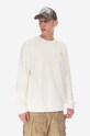 Bavlnená mikina Wood Tye Sweatshirt 10255604-2424 OFF WHITE bavlna béžová 10255604.2424