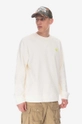 bézs Wood pamut melegítőfelső Tye Sweatshirt 125564-2424 OFF WHITE Férfi