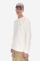 Bavlnená mikina Wood Tye Sweatshirt 10255604-2424 OFF WHITE 10255604.2424 béžová