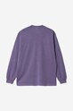 Carhartt WIP cotton longsleeve top Nelson I029948 violet