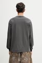Дрехи Carhartt WIP L/S Nelson T-Shirt I029948 WAX блуза с дълги ръкави мъжка от памук I029948 сив