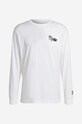 adidas Originals longsleeve bawełniany Fuzi TS LS Tee IC5742 biały AA00