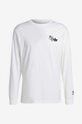 adidas longsleeve din bumbac Fuzi TS LS Tee alb