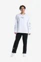 bílá Bavlněné tričko s dlouhým rukávem Reebok Classic Skateboard Longsleeve Tee HT8175 Pánský