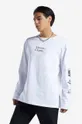 biela Bavlnené tričko s dlhým rukávom Reebok Classic Skateboard Longsleeve Tee
