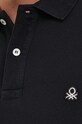 United Colors of Benetton longsleeve din bumbac 3089J3204.100.. negru
