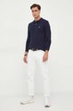 United Colors of Benetton top a maniche lunghe in cotone 3089J3204.016. blu navy AA00