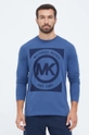 niebieski Michael Kors longsleeve bawełniany lounge Męski