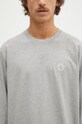 Bavlněné tričko s dlouhým rukávem 1017 ALYX 9SM Regular Fit Longsleeve Crewneck Tee šedá AAMTS0483FA01