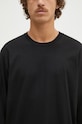 Pamučna majica dugih rukava 1017 ALYX 9SM Regular Fit Longsleeve Crewneck Tee crna AAMTS0483FA01