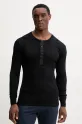 Resteröds longsleeve bawełniany lounge ORIGINAL bedstefartroje GOTS bawełna czarny 17022.4