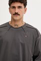Diesel longsleeve bawełniany T-CRAHOR-BOXT-LS-T1 szary A19464.0NIAX