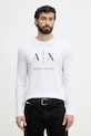 Armani Exchange longsleeve męski bawełniany biały XM002684.AF10356.NOS