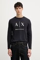 Armani Exchange longsleeve męski bawełniany granatowy XM002684.AF10356.NOS