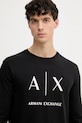 Armani Exchange longsleeve męski bawełniany czarny XM002684.AF10356.NOS