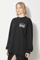 Хлопковый лонгслив Aries Temple LS Tee AR66600 чёрный