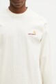 Βαμβακερή μπλούζα με μακριά μανίκια Carhartt WIP L/S American Script T-Shirt μπεζ I029955.05XX
