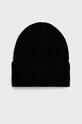 Vila Czapka wełniana wełna czarny 14067385
