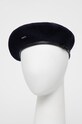 Kangol Beret wełniany wełna czarny 0248HT.DB404