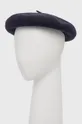 Kangol Beret wełniany granatowy