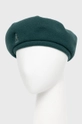 Kangol Beret wełniany zielony