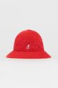 Kangol Kapelusz z wełną gładkie czerwony K3017ST.SC613
