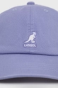 Kangol βαμβακερό καπέλο μωβ