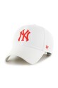 47brand sapca New York Yankees cu un amestec de lana alb B.MVPSP17WBP.WHI