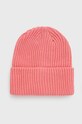 Čepice Pieces hrubá růžová 17098381.Strawberry