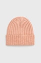 Čepice z vlněné směsi Pieces hrubá růžová 17126885.RoseCloud
